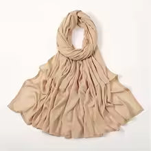 Hijab Femme en Coton Rayonne – Écharpe Large 190×85 cm, Style Turban et Bandeau, Voile Uni Modale